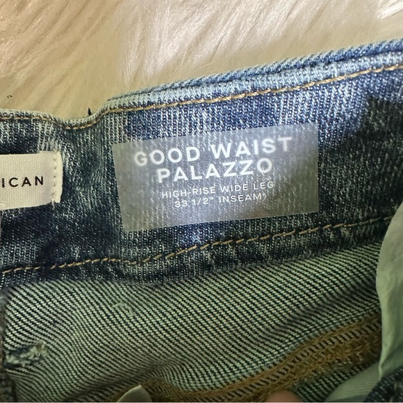 Nwt Good Waist Palazzo indigo Blue Jeans - Picture 5 of 9